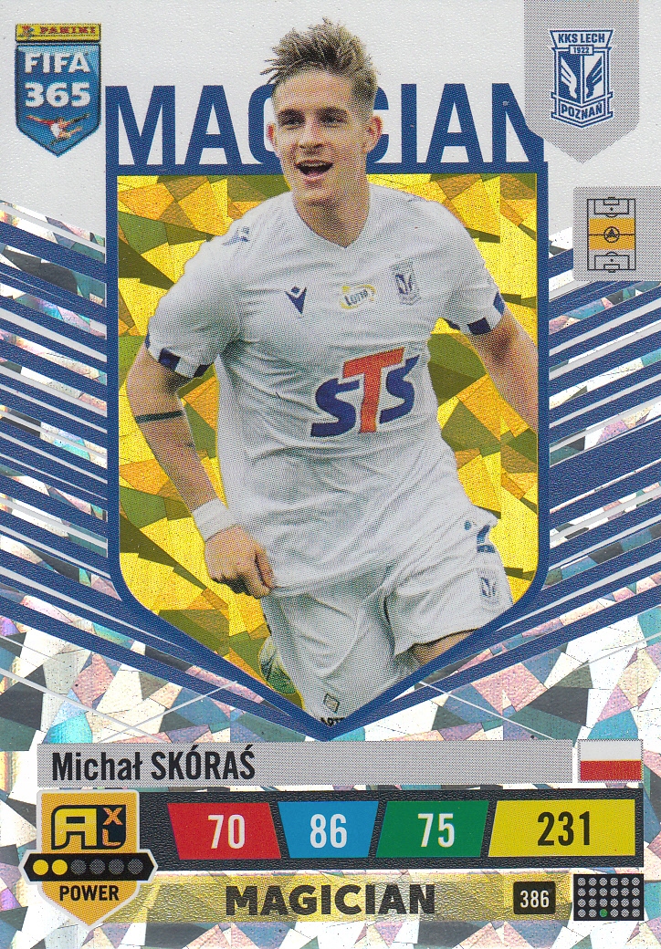 Fifa 365 2023 Magician Skóraś 386 karta piłkarska sportowa kolekcjonerska