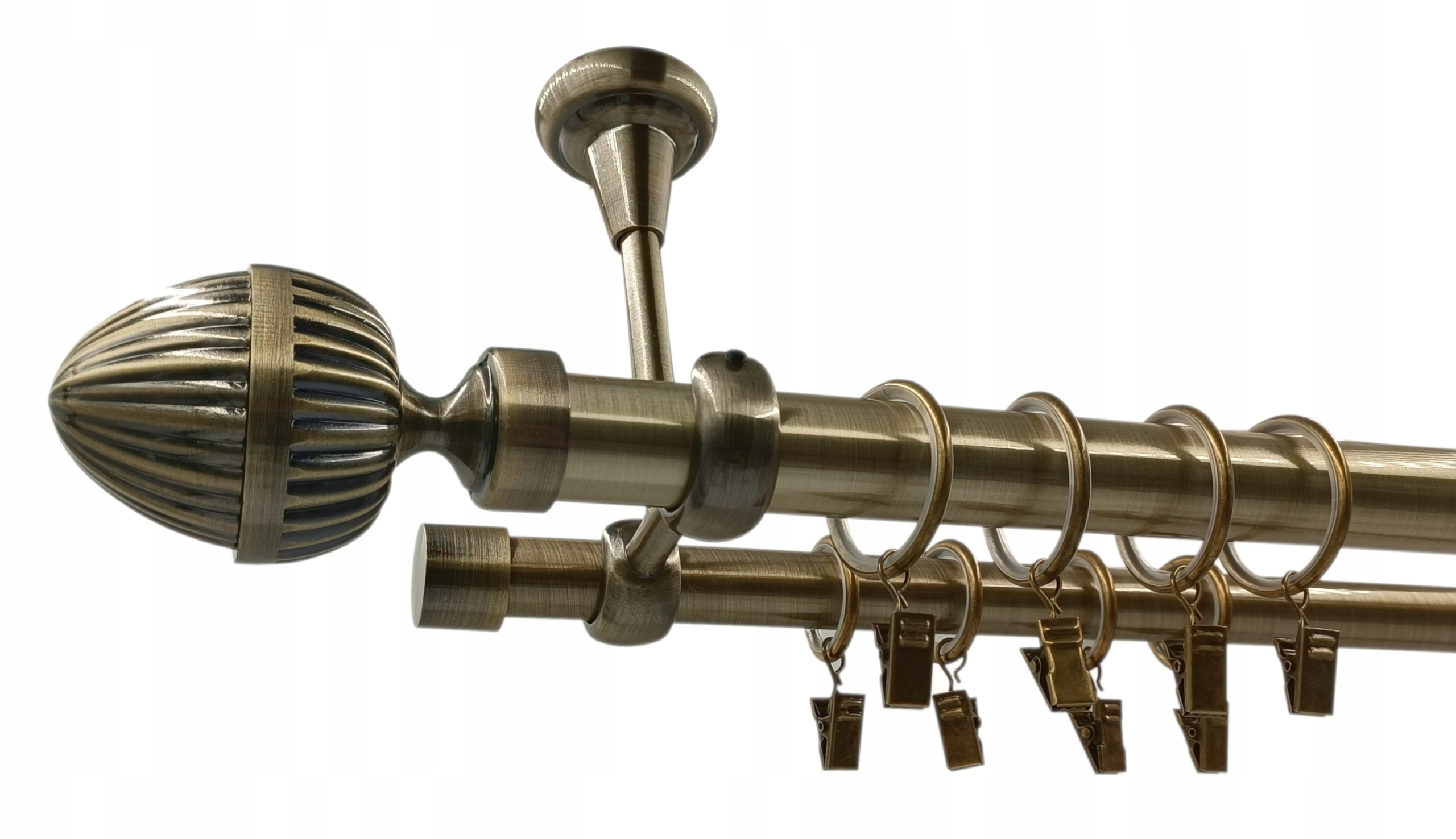 Garnýž 25+19 mm Zlato Antik 360 Milano