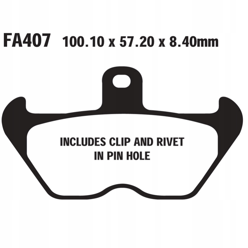 FA407 - Гальмівні колодки EBC ПД BMW R1150 GS