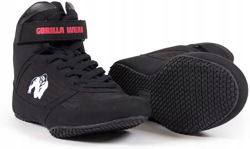 Gorilla Wear Černé Sportovní Boty S Páskem A Dámskou Nášivkou 39