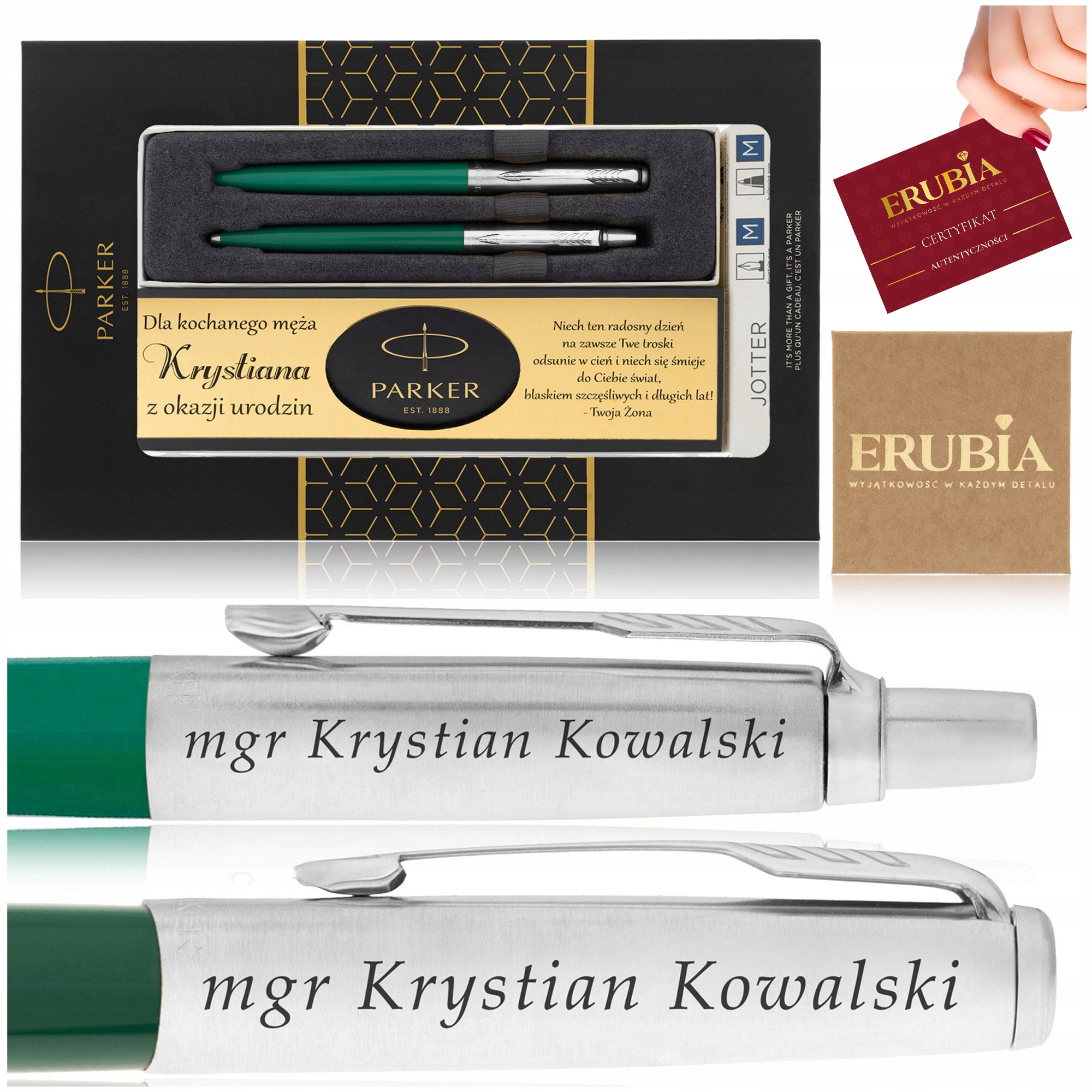 Dárková Sada Parker Jotter Grawer Dedikace K 18 20 30 40 50. Narozeninám