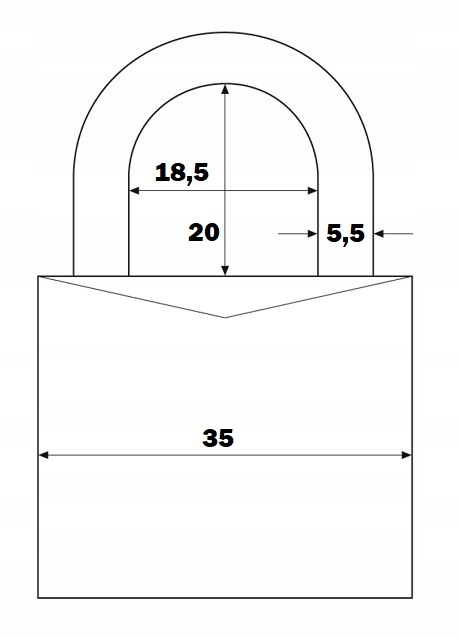 KŁÓDKA ABUS TITALIUM 727 35MM NA KLUCZ Marka Abus