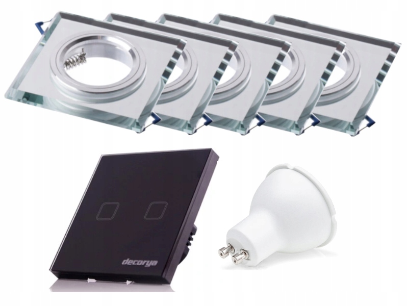 Sada stropního svítidla Halogen Led 5x spínač