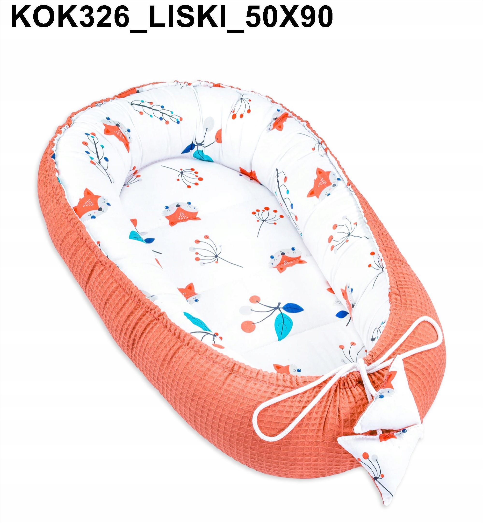 KOKON NIEMOWLĘCY GNIAZDO KOJEC 50X90 Szerokość zewnętrzna 50 cm