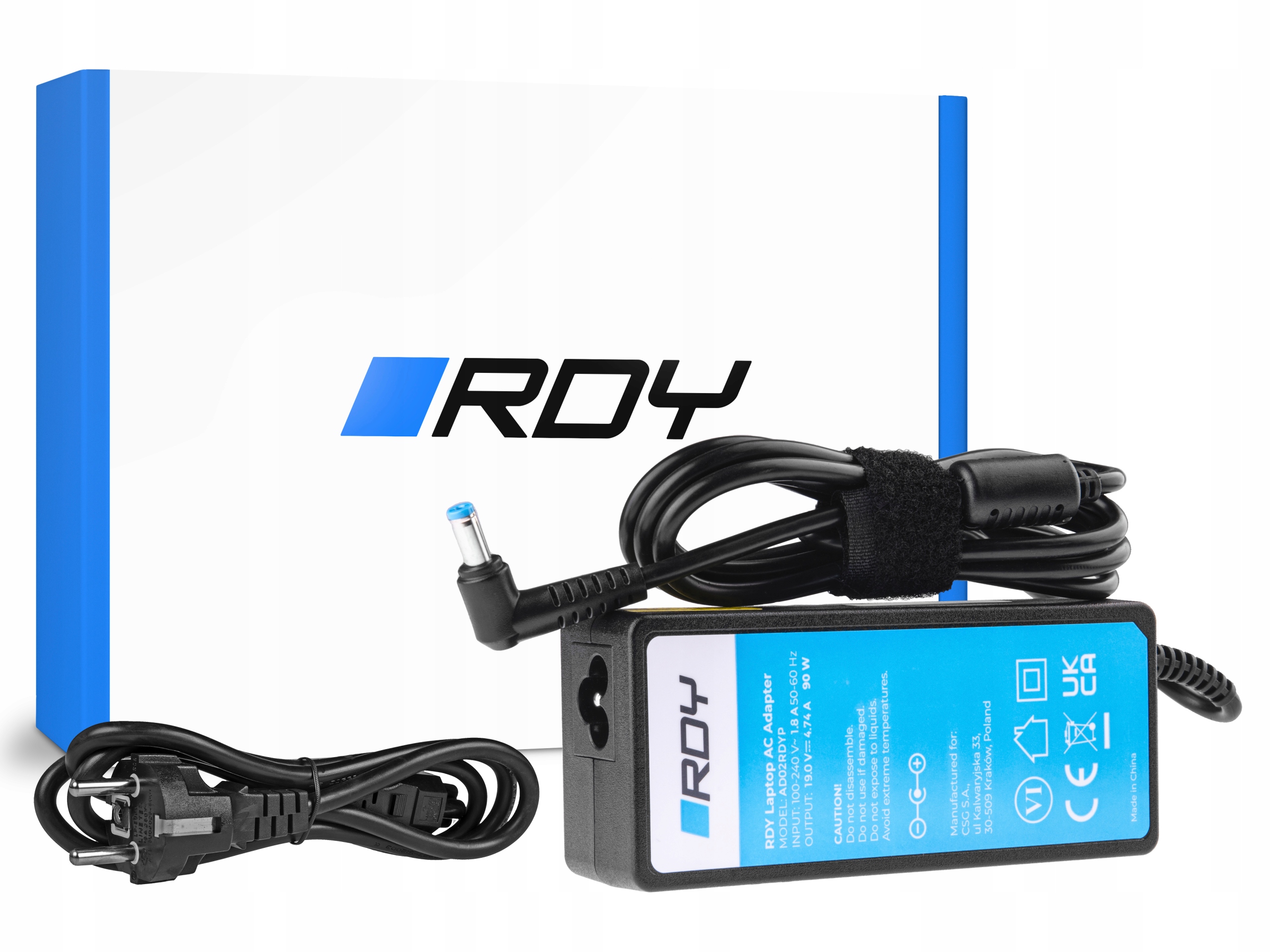 

Ładowarka Zasilacz 90W 19V 4.74A do Acer 5.5-1.7mm