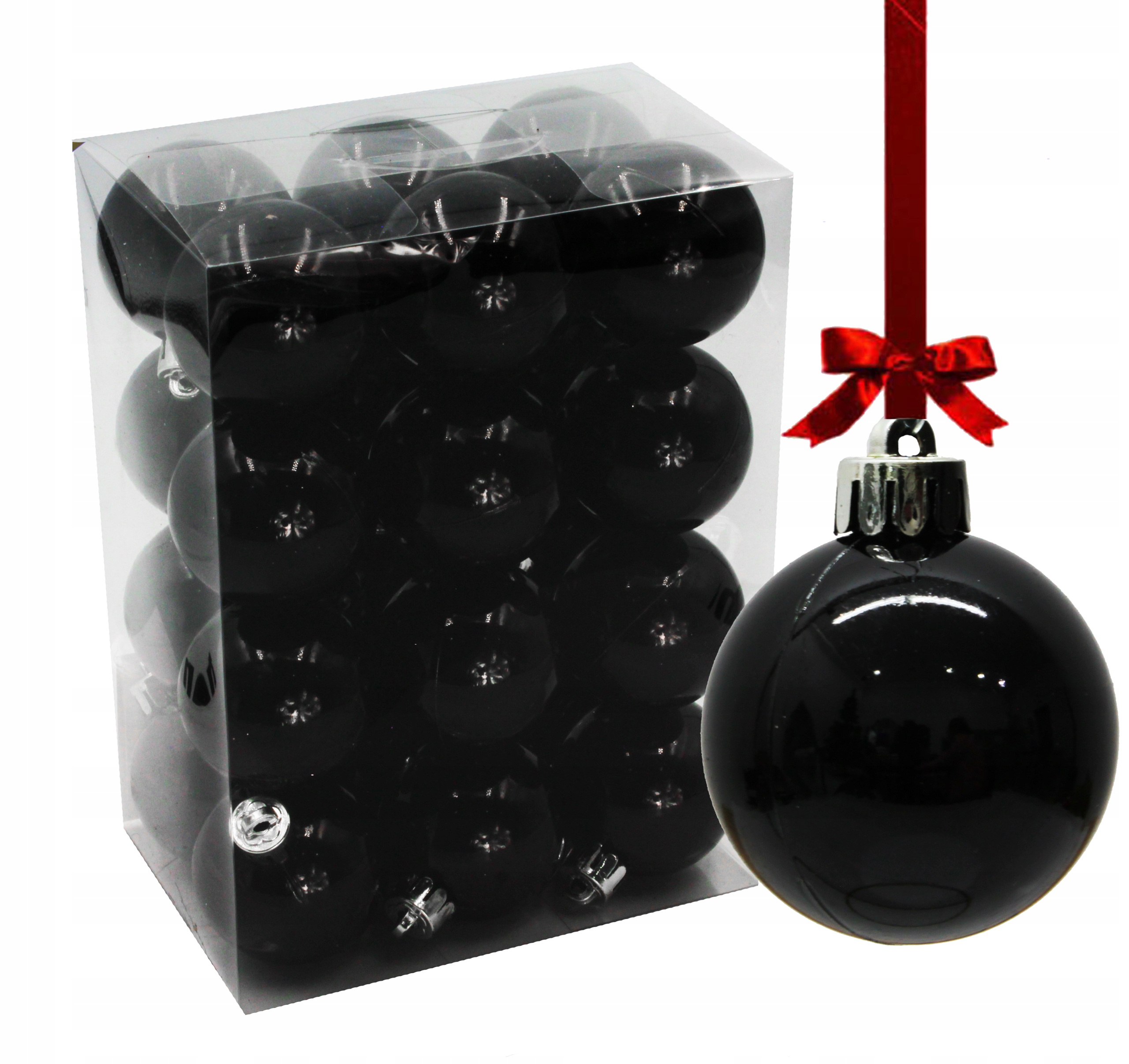 

Bombki Choinkowe 4 cm 24szt komplet Choinka ozdoba