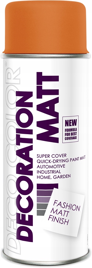 

Spray Lakier W Spreju Deco Matt 400ML Pomarańczowy