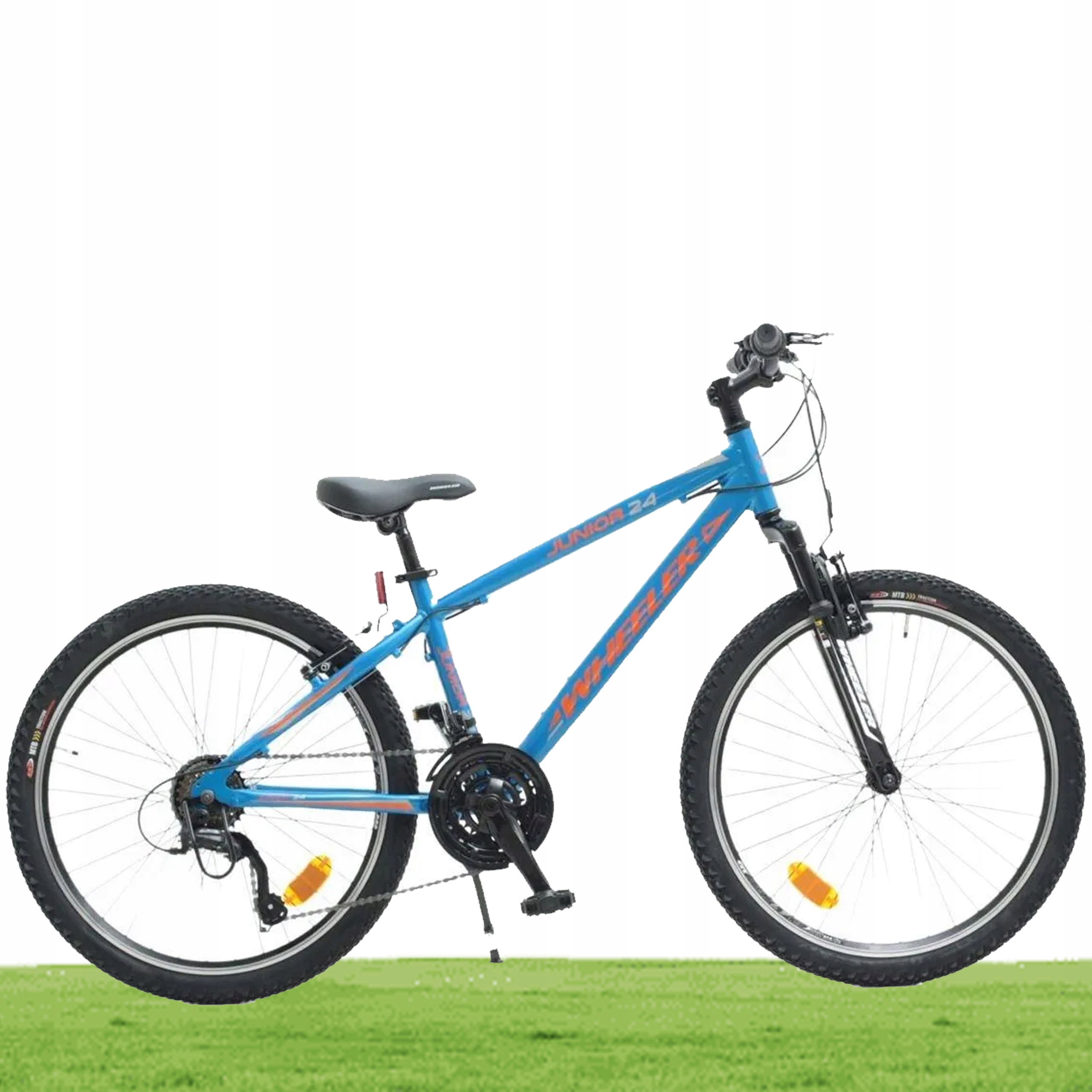 Rower Górski Mtb Wheeler Junior Boy Koła 24'' Niebieski Rama 13,5"