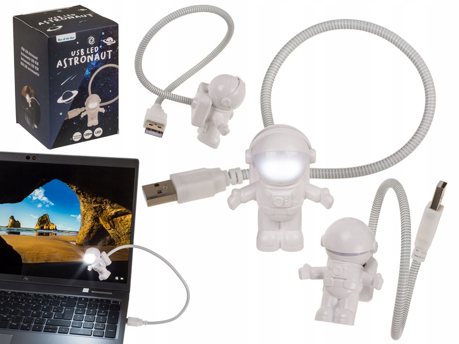 Lampka astronauta na USB do laptopa komputera