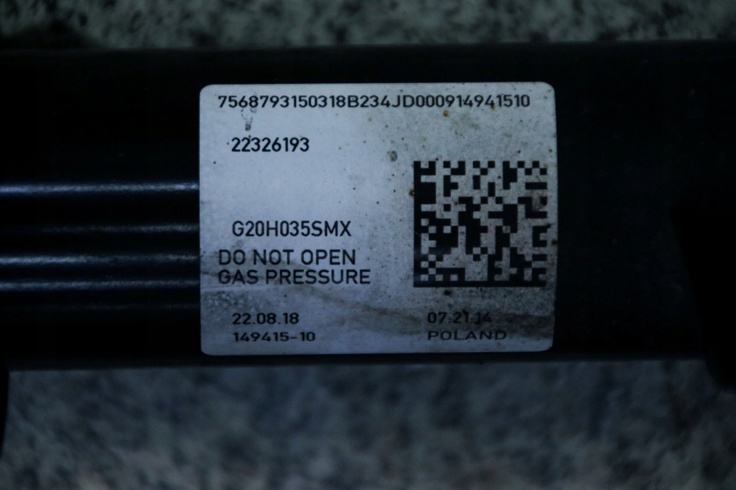 BMW G20 330dX shock absorber right left rear part 6879315