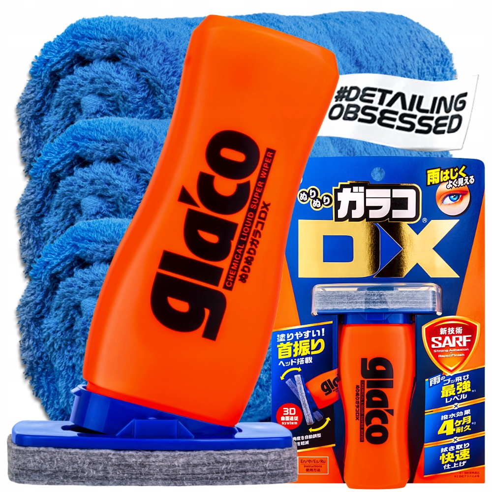 SOFT99 GLACO DX PŁYNNA WYCIERACZKA POWŁOKA HYDROFOBOWA NA SZYBĘ - 110ML
