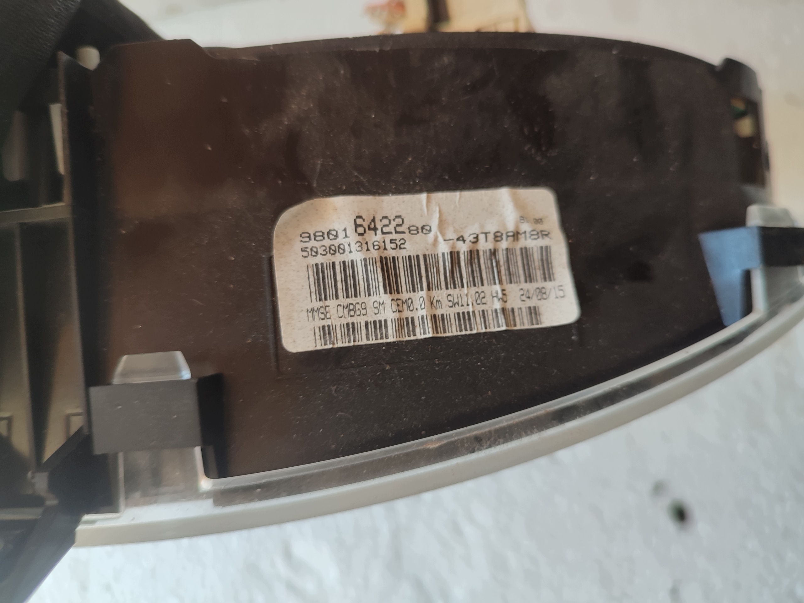 dials clock CITROEN BERLINGO III LIFT - 1.6 HDI 9801642280