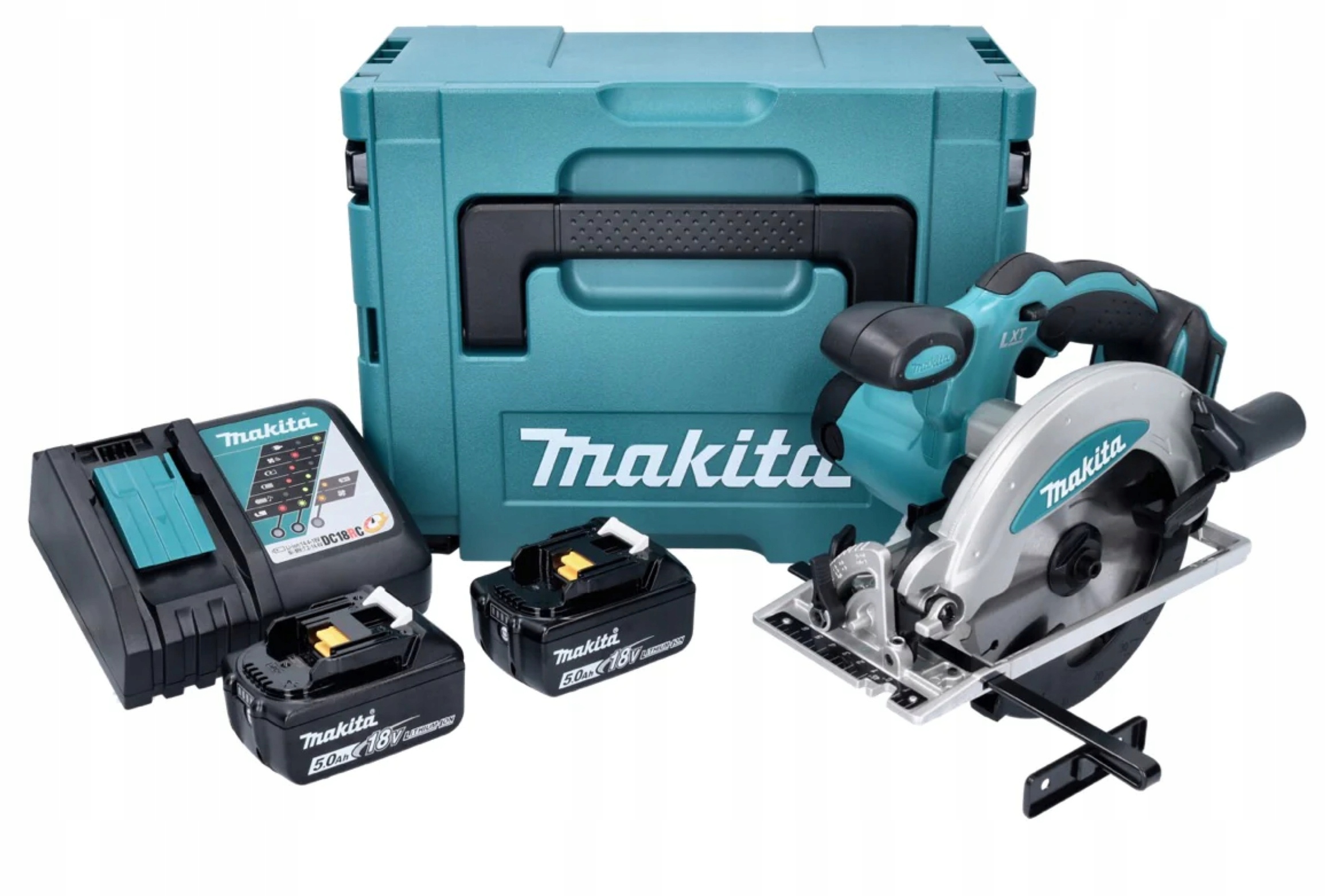 Makita DSS610RTJ Piła tarczowa 18V 165mm Lxt Pilarka Zestaw 2x5Ah Makpac