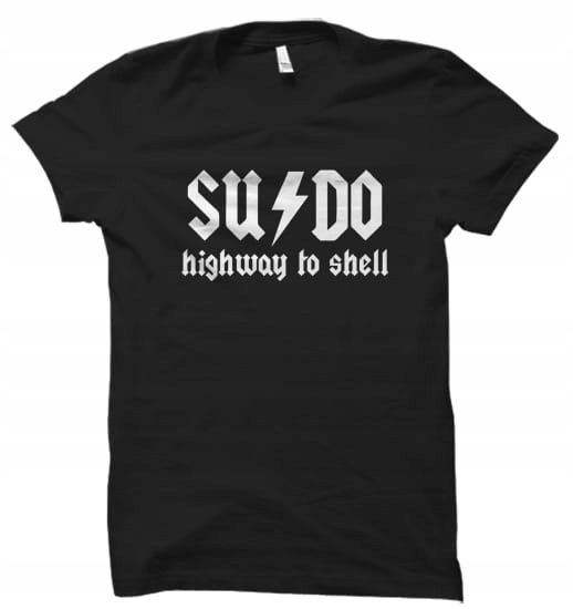 

Sudo highway to shell linux koszulka damska