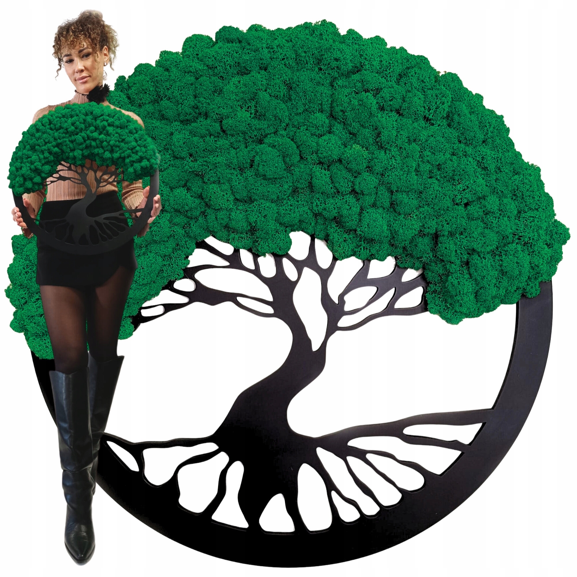 Obraz Severský Lišajník Strom Bonsai Obraz Z Machu Stromček Na Darček 50 cm