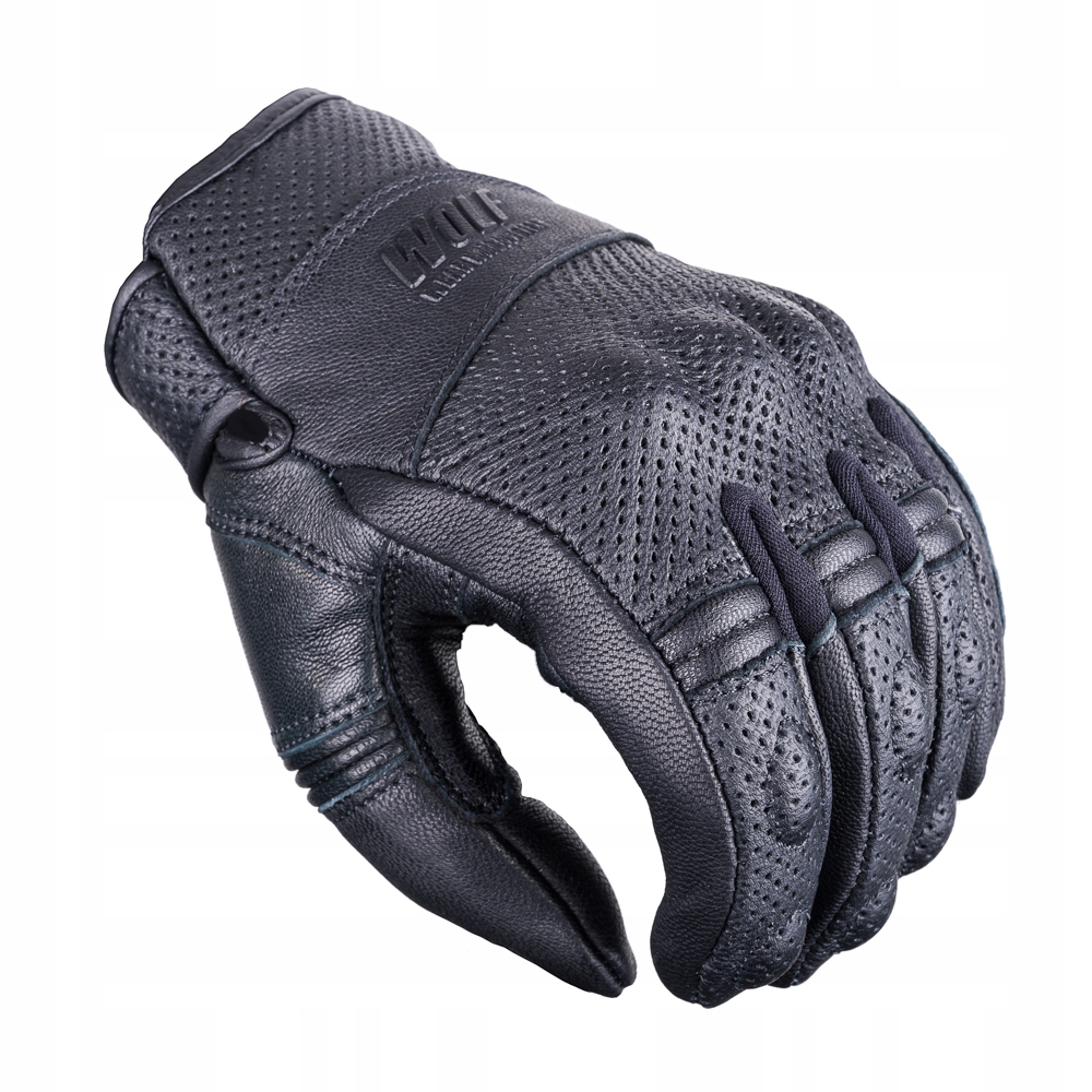 WOLF KRÓTKIE WYGODNE RĘKAWICE MOTOCYKLOWE SKÓRZANE NA LATO BLACK 2XL Producent Wolf