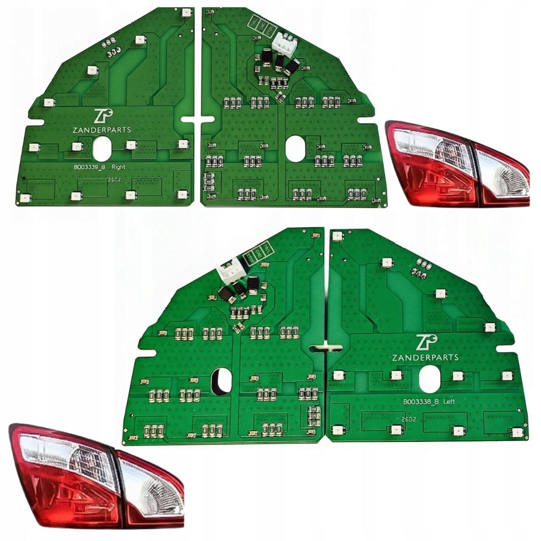 Deskový Ovladač Zadní Led Lampy Pro Nissan Qashqai Lift 09-13 Levý Pravý