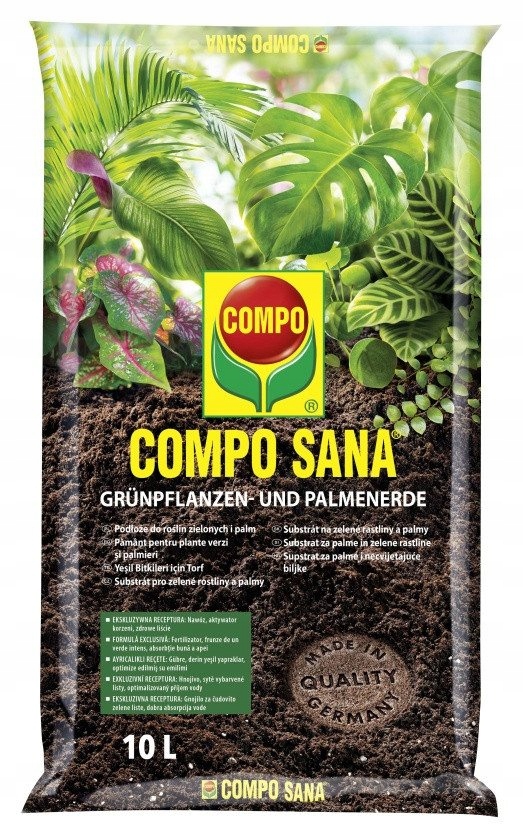 

Podłoże Do Roślin Zielonych I Palm 10L Compo Sana