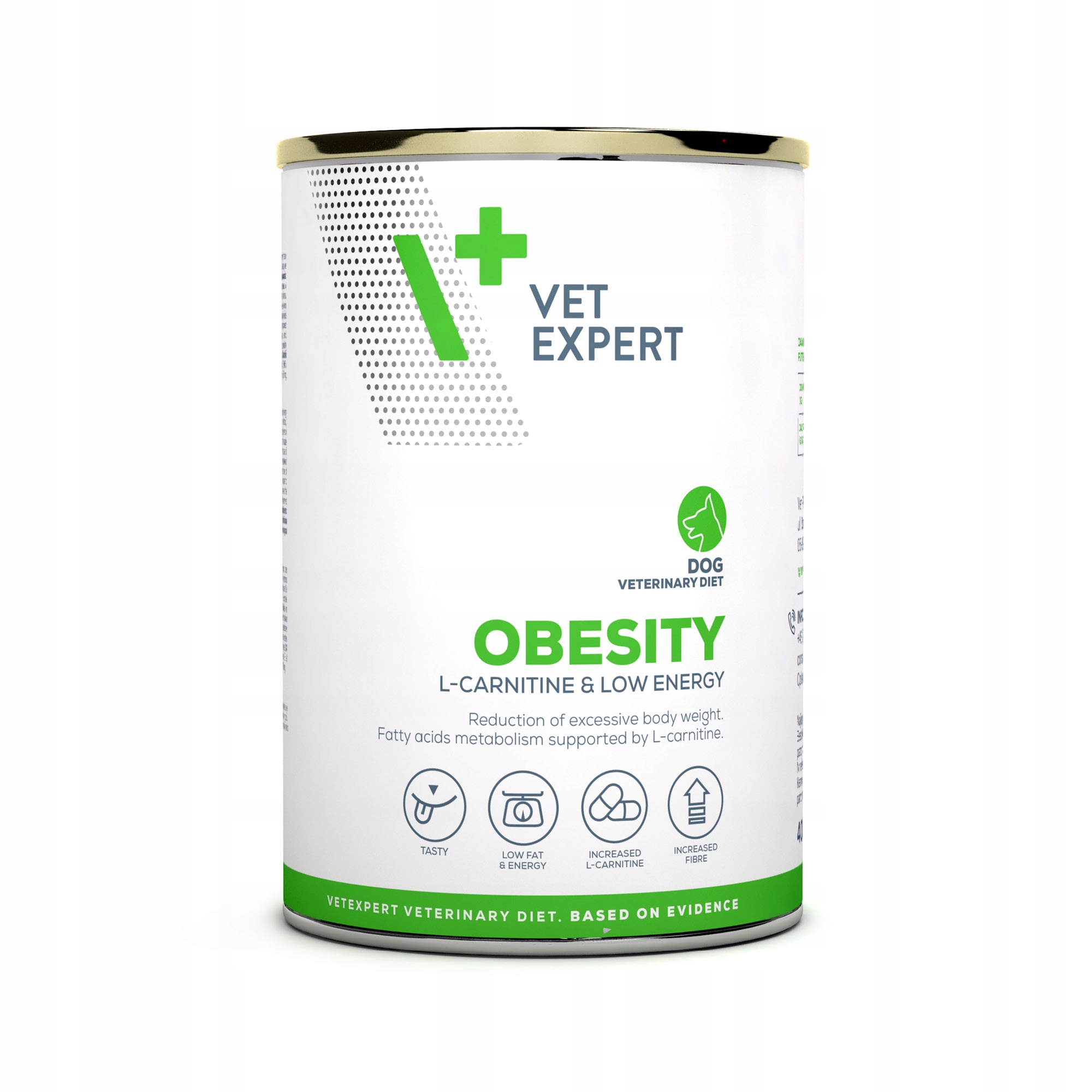 Vlhké krmivo pro psy veterinární Vet Expert Obesity na nadváhu 400 g 12 ks