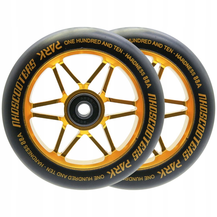 Kola pro koloběžku Nkd Park Stunt Scooter Wheels Černo-zlatá 110 mm