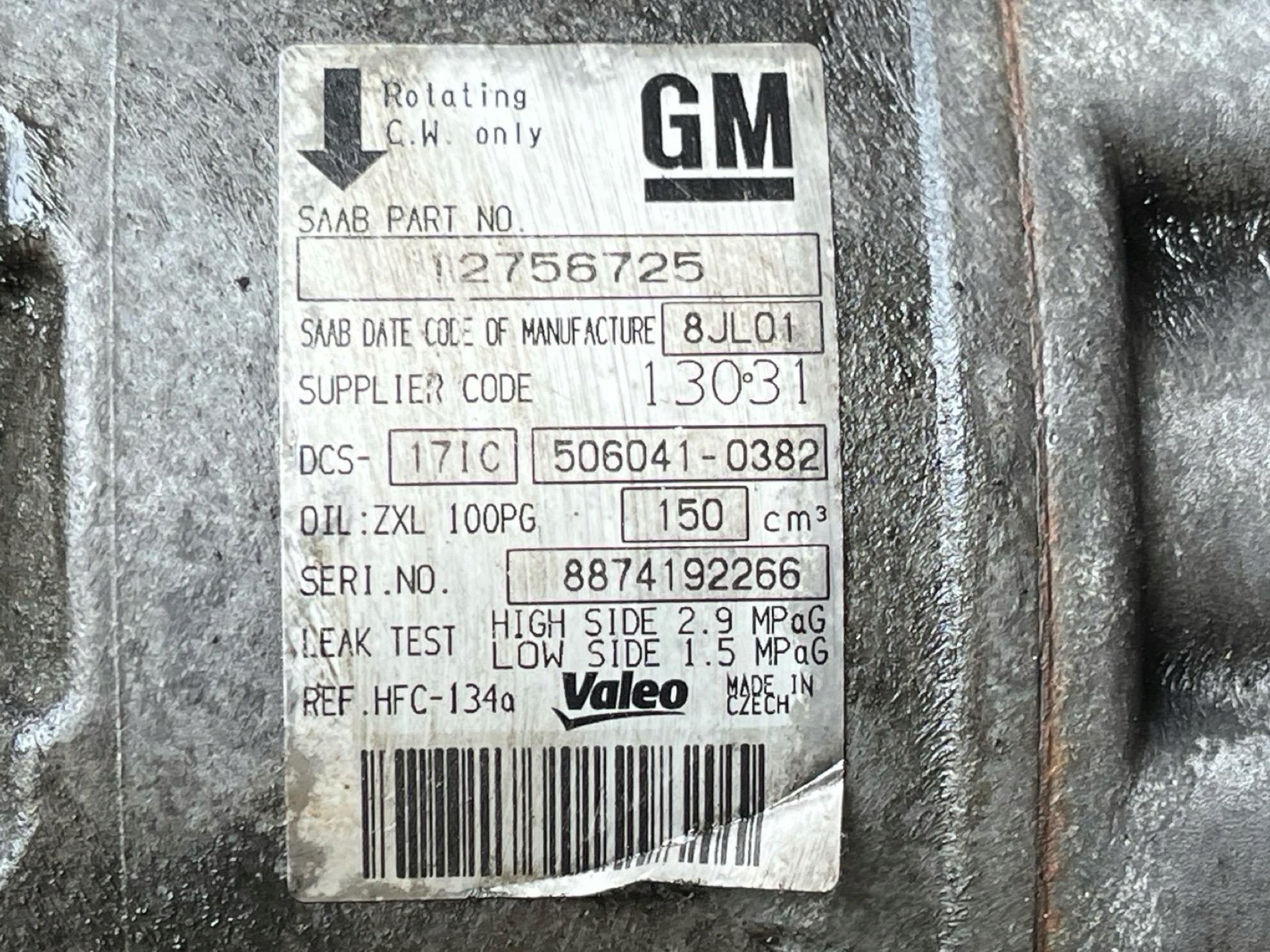 Klimakompressor klimaanlage Saab 9-5 2nd facelift 2009 12756725