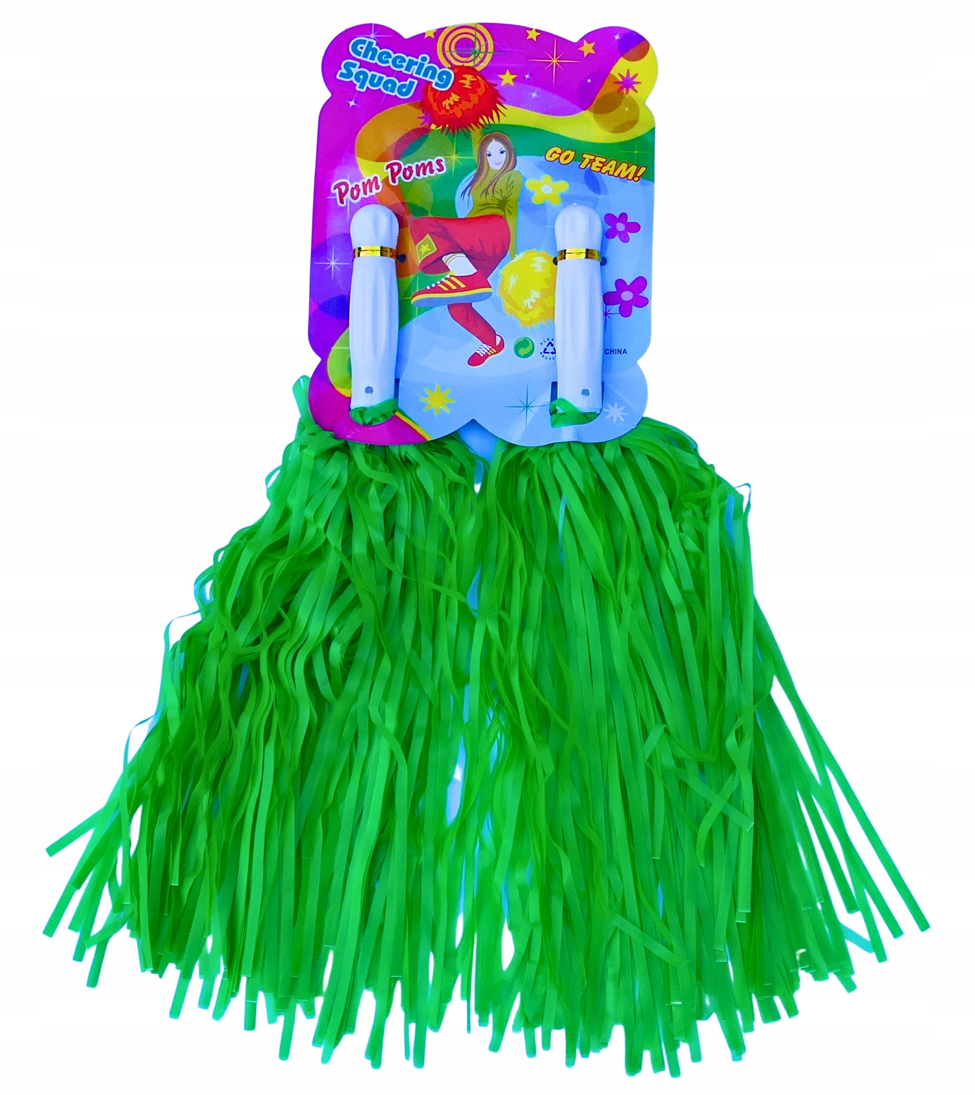 * 2 szt POMPONY CHEERLEADERKI CHEERLADEREK CHIRLIDERKA