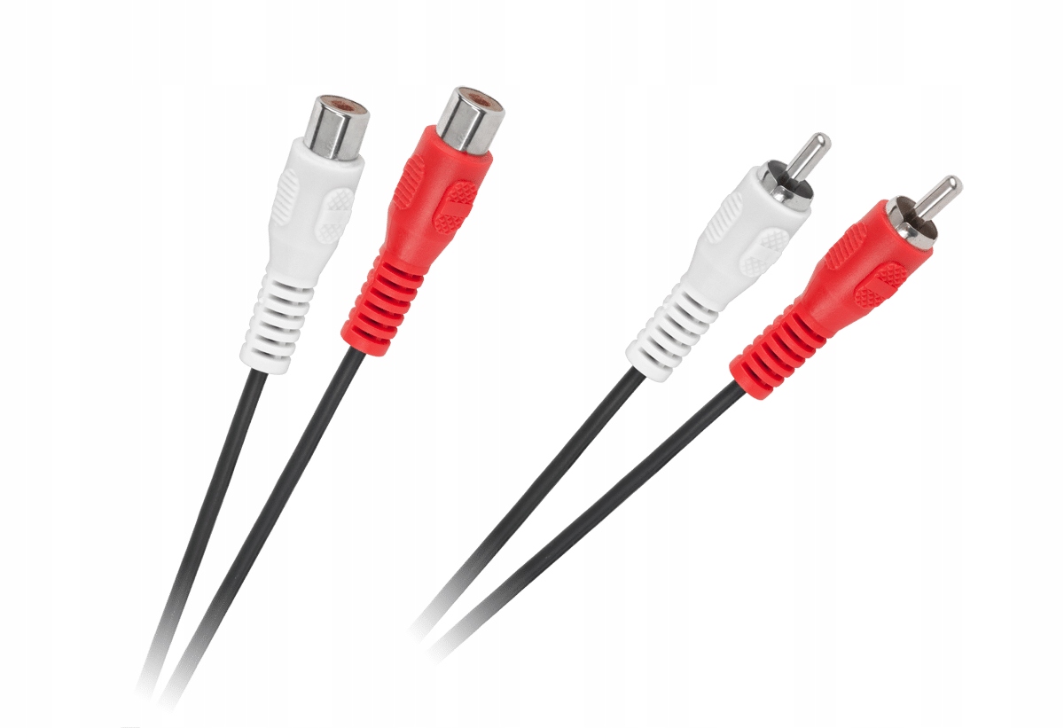 Kabel 2 x Rca wtyk 2 x Rca gniazdo 5m Lechpol Electronics