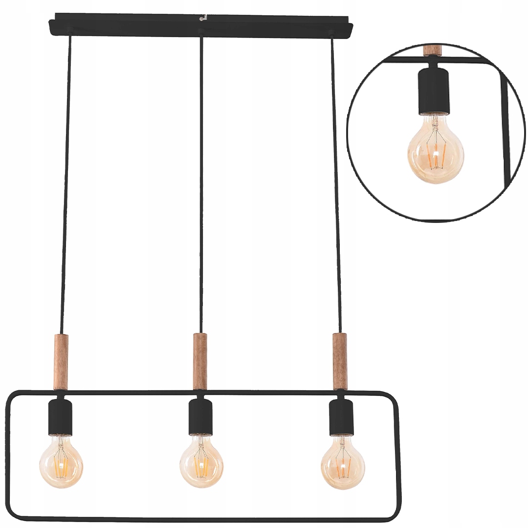 Moderní černá závěsná Lampa Lustrová
