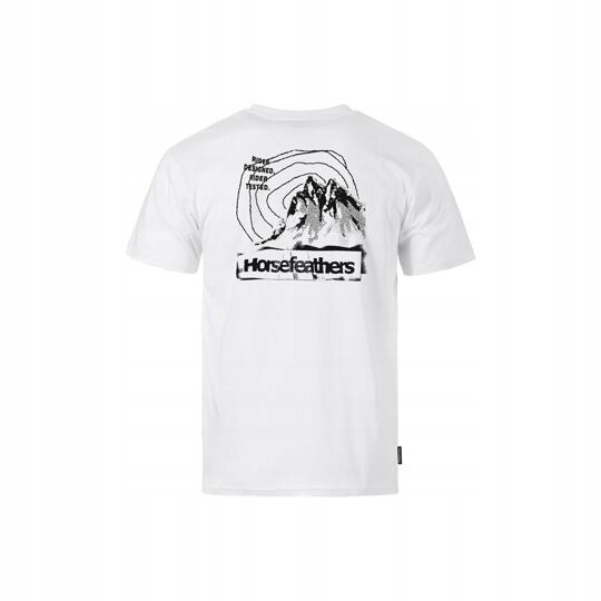 triko Horsefeathers Shank White Velikost oblečení: XL