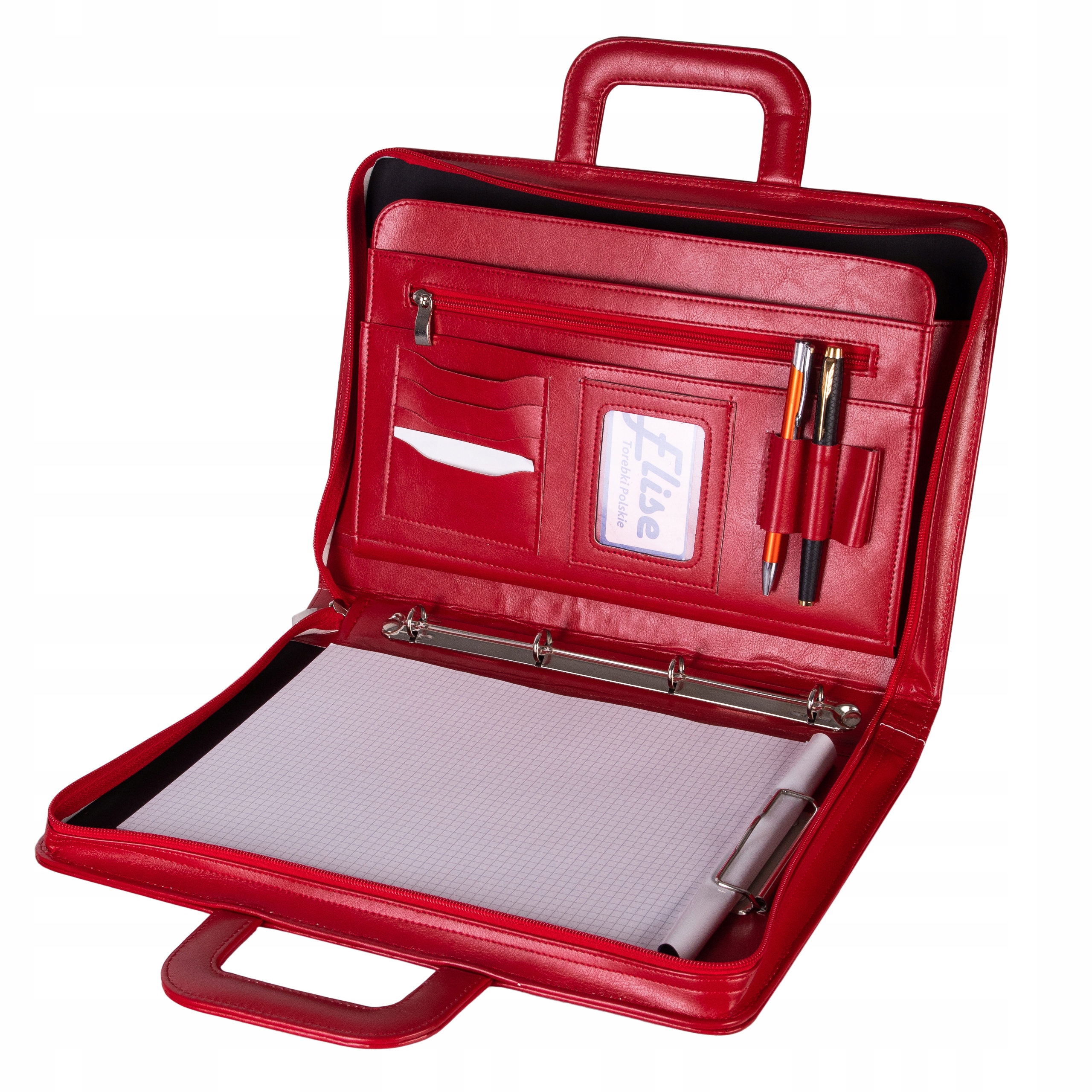 Organizer Biwuar Aktówka A4 +kieszeń BW13 czerwona EAN (GTIN) 5904422101497