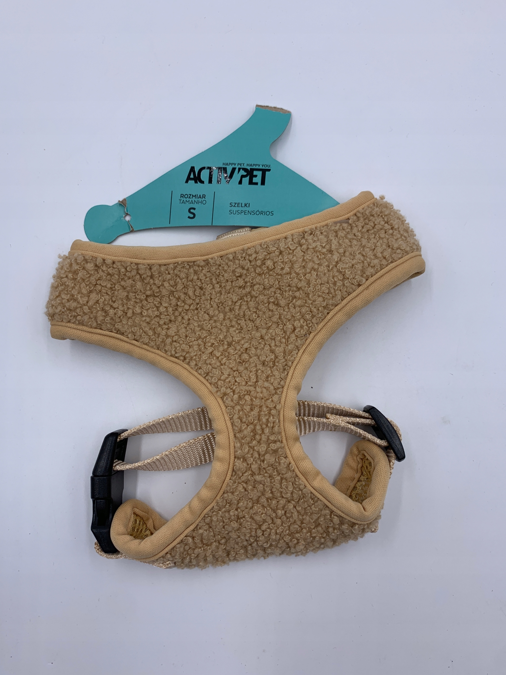 Postroj pro psa Activpet velikost S nastavitelný, béžový