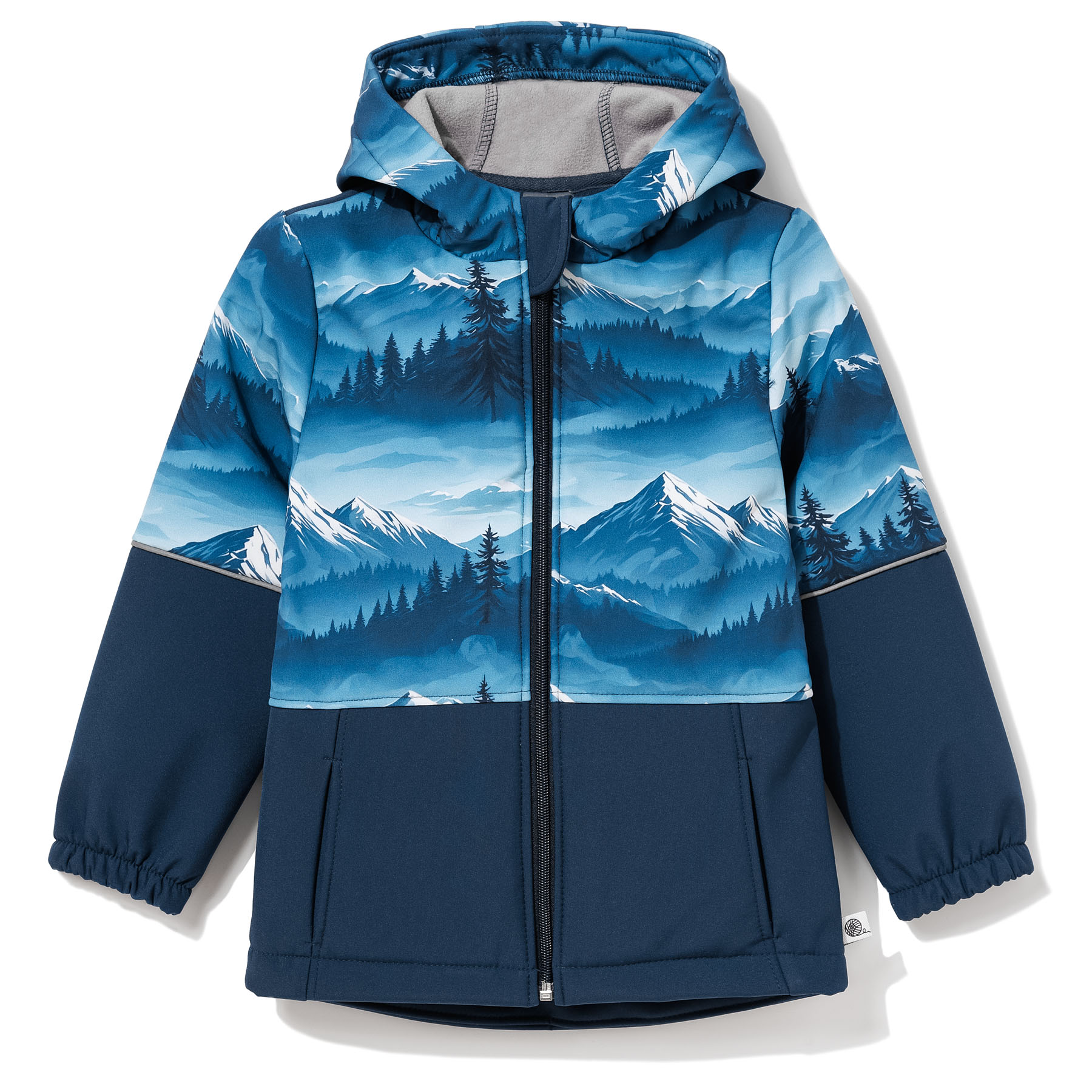 TuSzyte Kurtka przejściowa dla chłopca, softshell, odblaski R.152