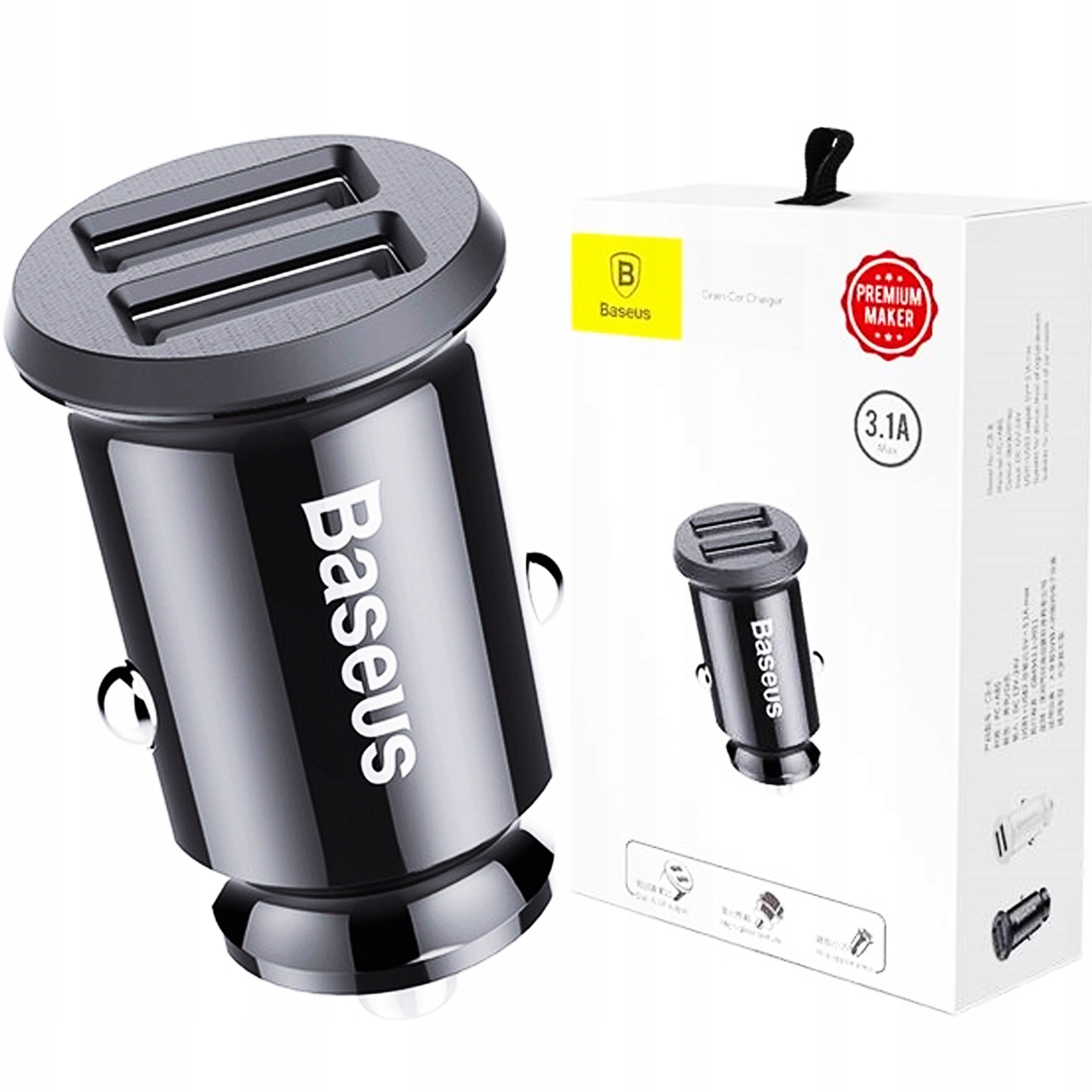 

Szybka ładowarka samochodowa 2x Usb-a 3.1A 12V 24V