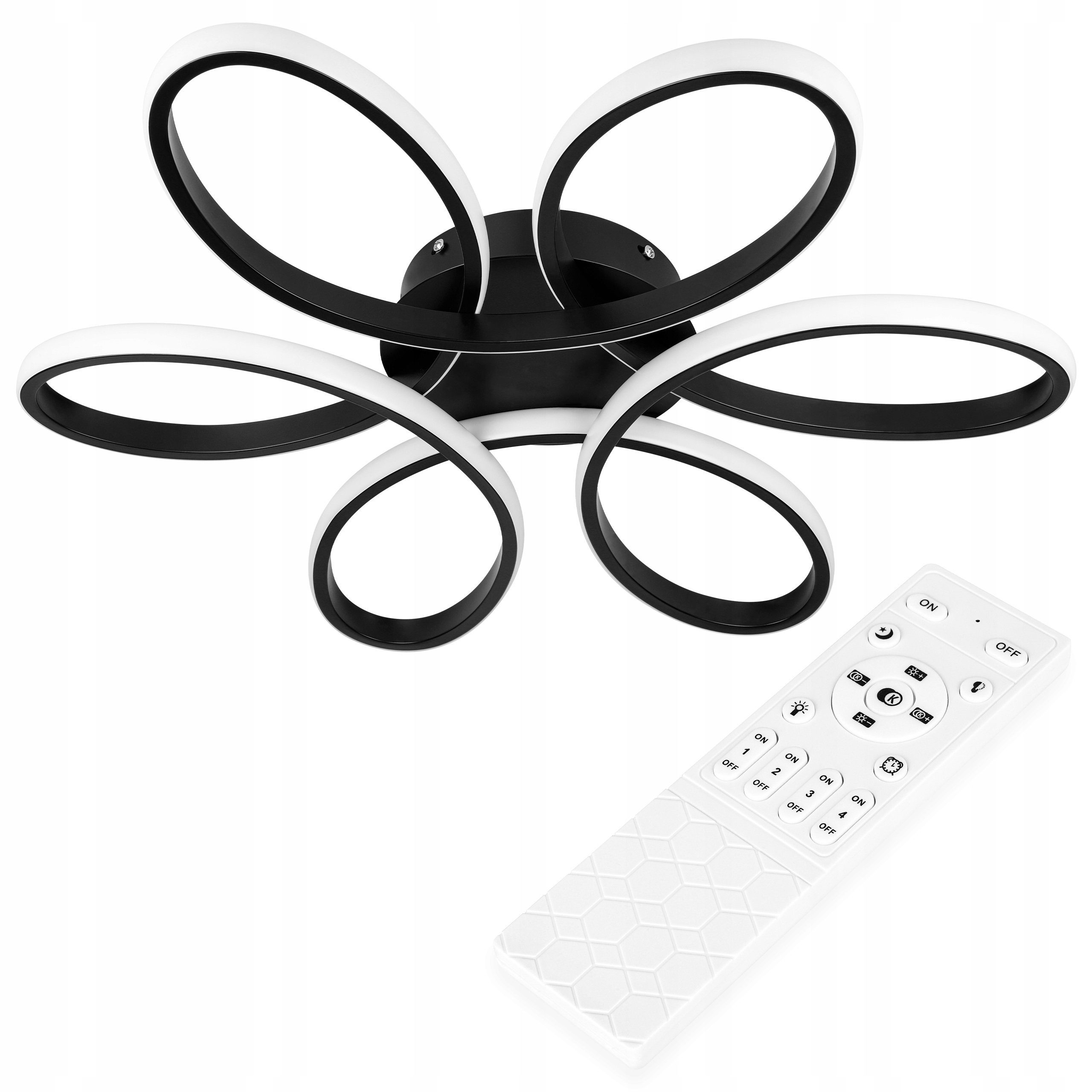 Stropná lampa Závesný luster Stropné Svietidlo 77W Regulácia 3000-6500K