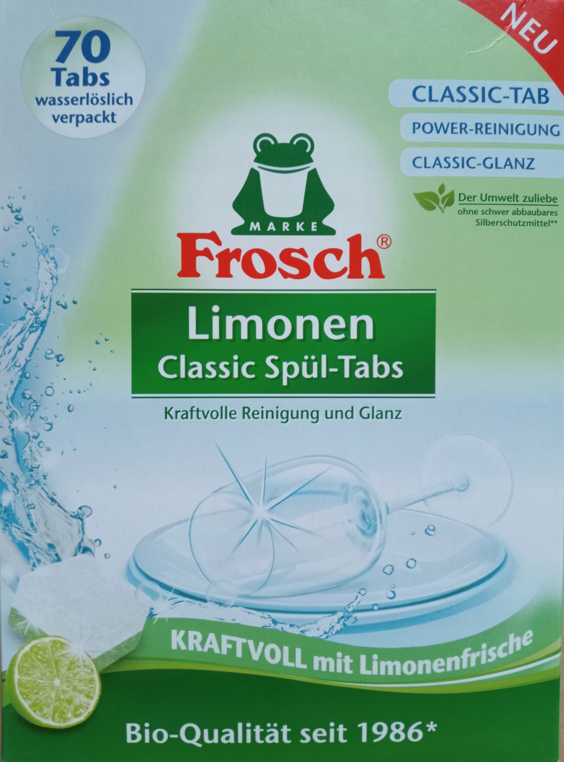 

Tabletki do zmywarki classic Frosch 70 szt.