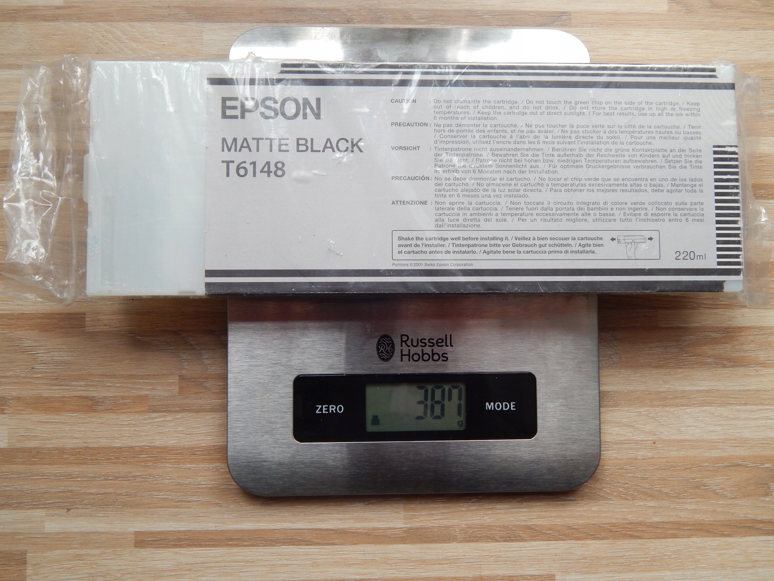 Tusz Epson T6148 matte black ORYGINALNY Model C13T614800