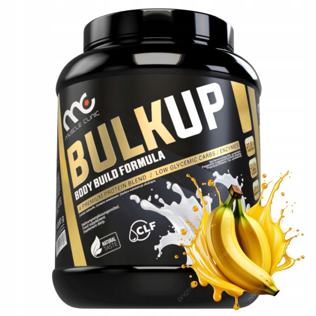 Muscle Clinic BulkUp 2700 g hmotnost wpc wph sacharidy bulk banán