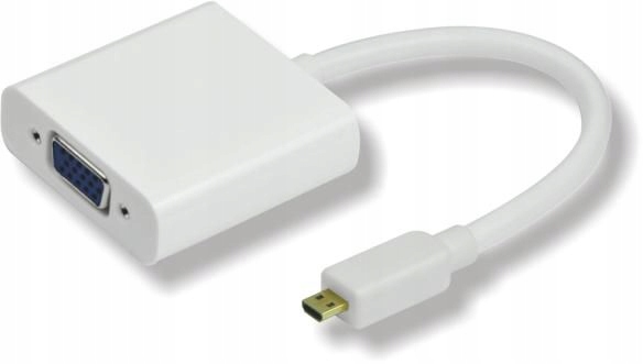 Microconnect HDMIDVGA adapter kablowy 0,25 m Micro HDMI VGA Biały