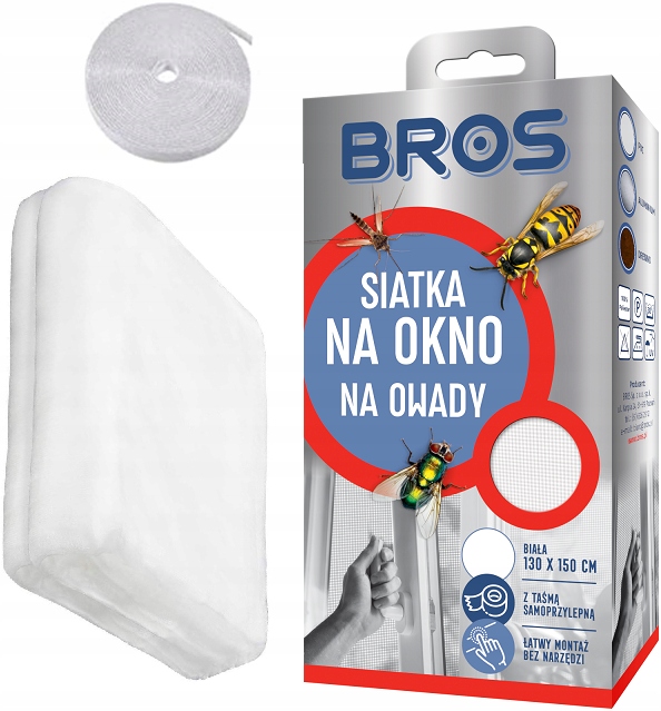 

Bros siatka na okno 150x180 biała