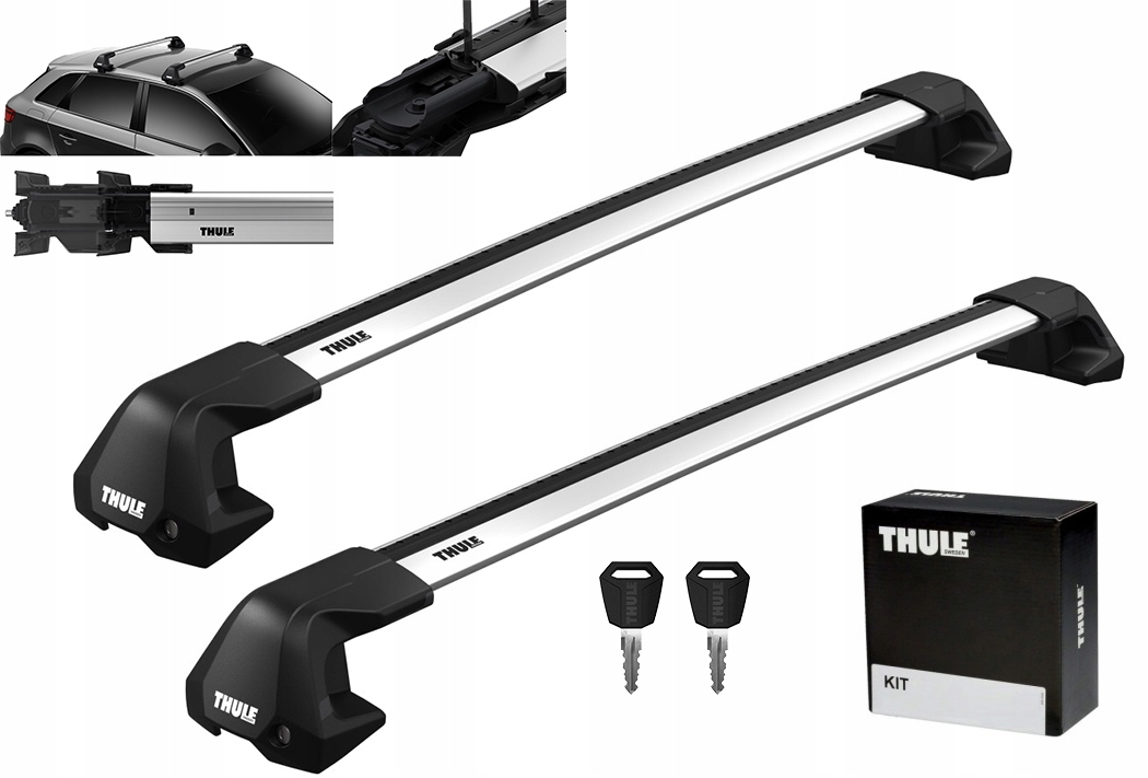 Bagażnik THULE WingBar EDGE 7205 Renault Kadjar 2015- 5d suv ZESTAW SREBRNY