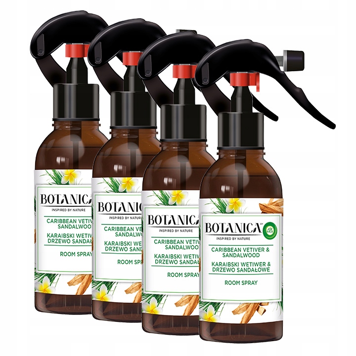 

Botanica by Air Wick Odświeżacz Vetiver Spray x4