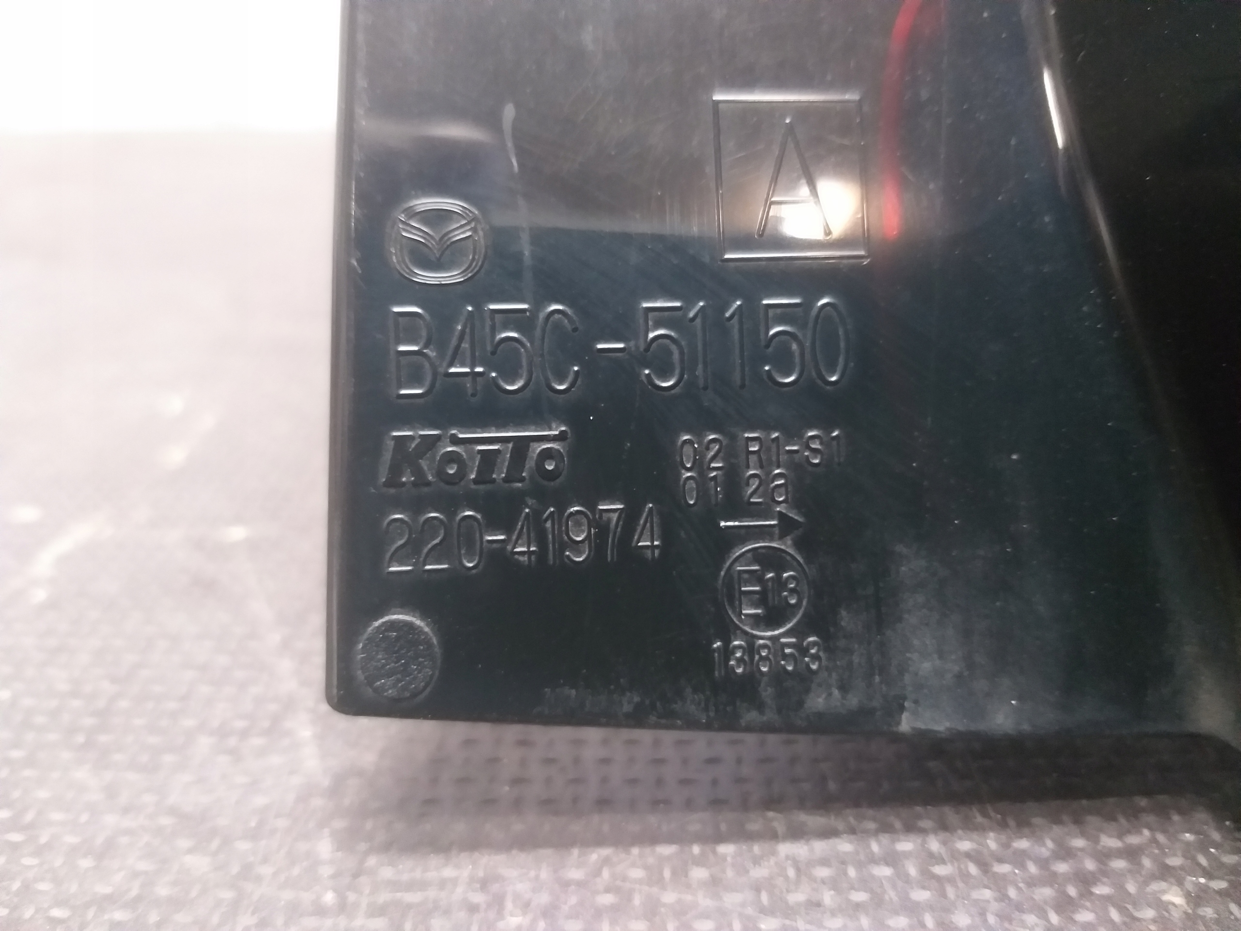 LIGHT REAR PART RIGHT MAZDA 3 III BM 13- B45C-51150
