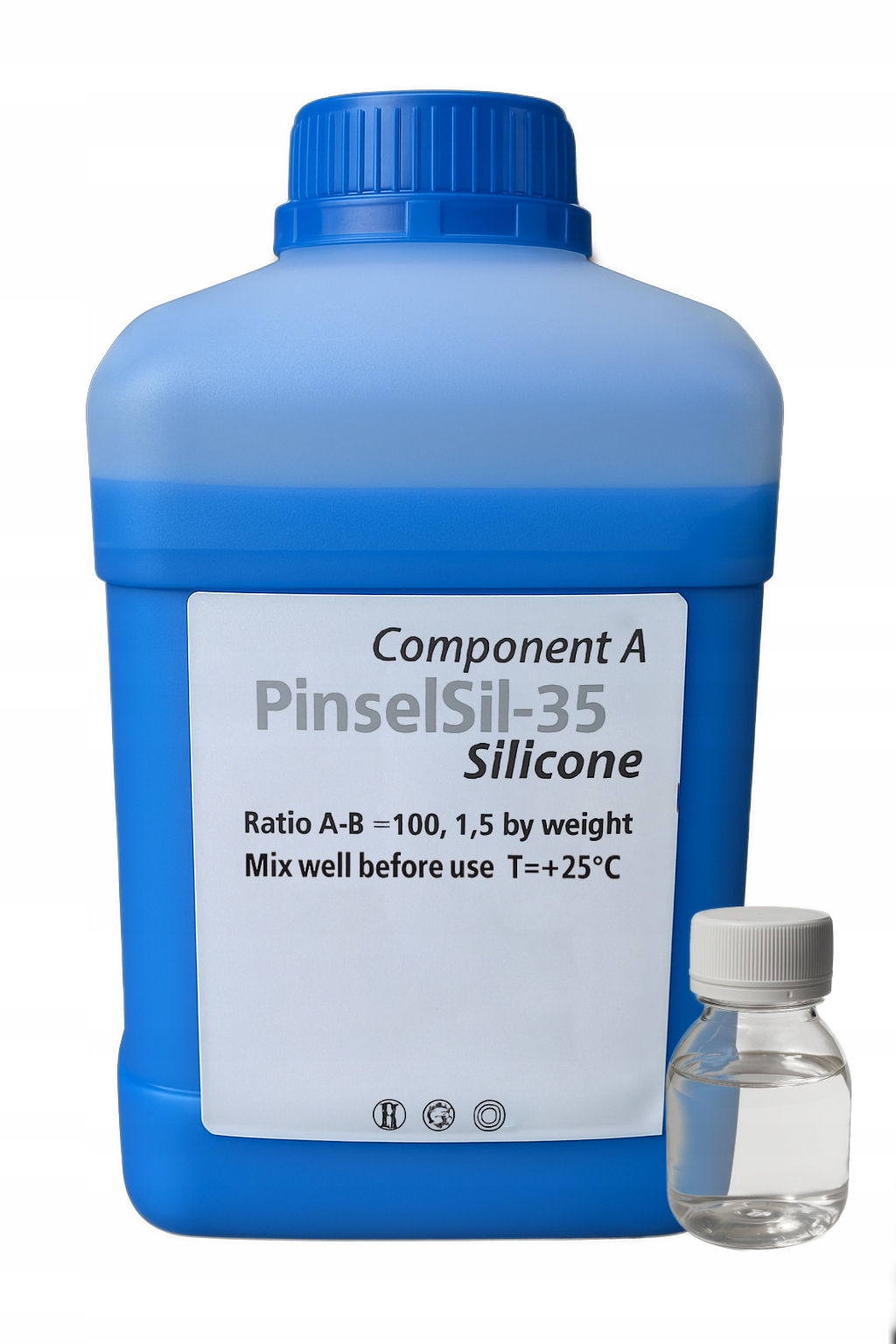 Silikon pro formy RTV-2 PinselSil-35 pro nanášení štětcem, velmi lepivý, 3 kg