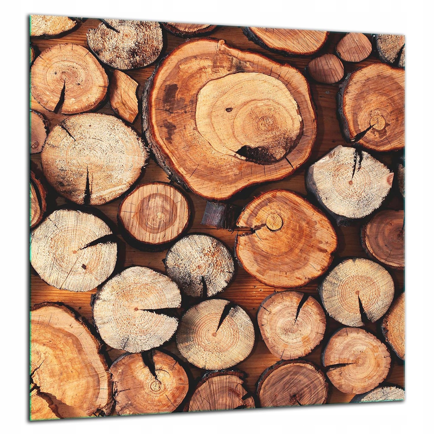 Skleněná Ochranná Deska Panel Lepidlo 60x65 DŘEVOTvrzené Sklo Kuchyně 7v1