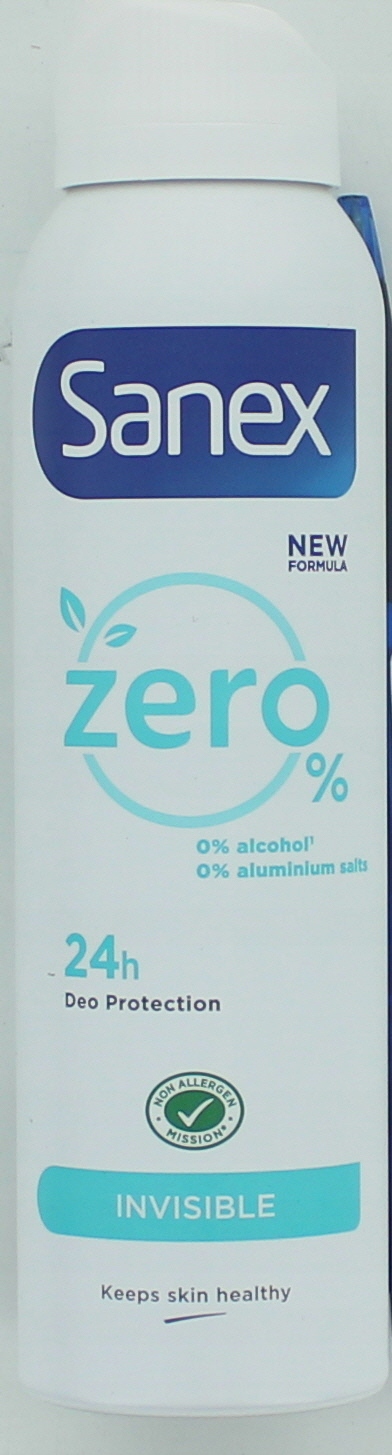 SANEX ZERO % INVISIBLE DEZODORANT 150ml UK