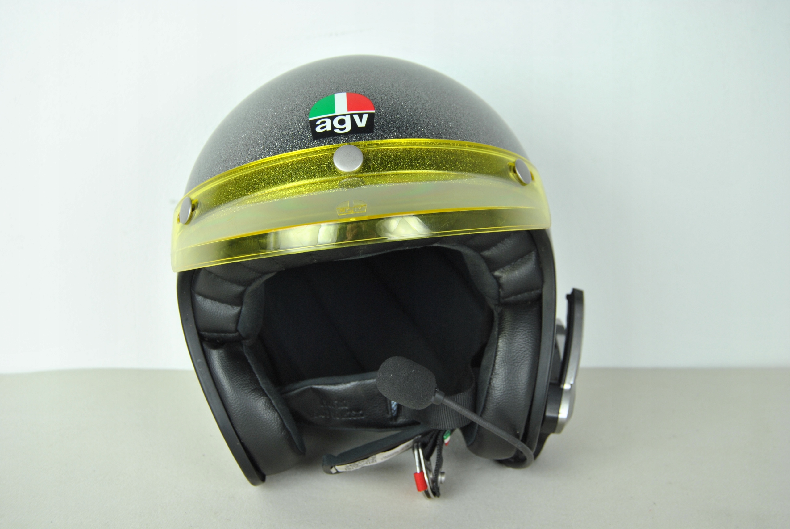 Motocyklová Prilba Otvorená Je Intercom Agv X70 Flake Grey L 59-60 CM