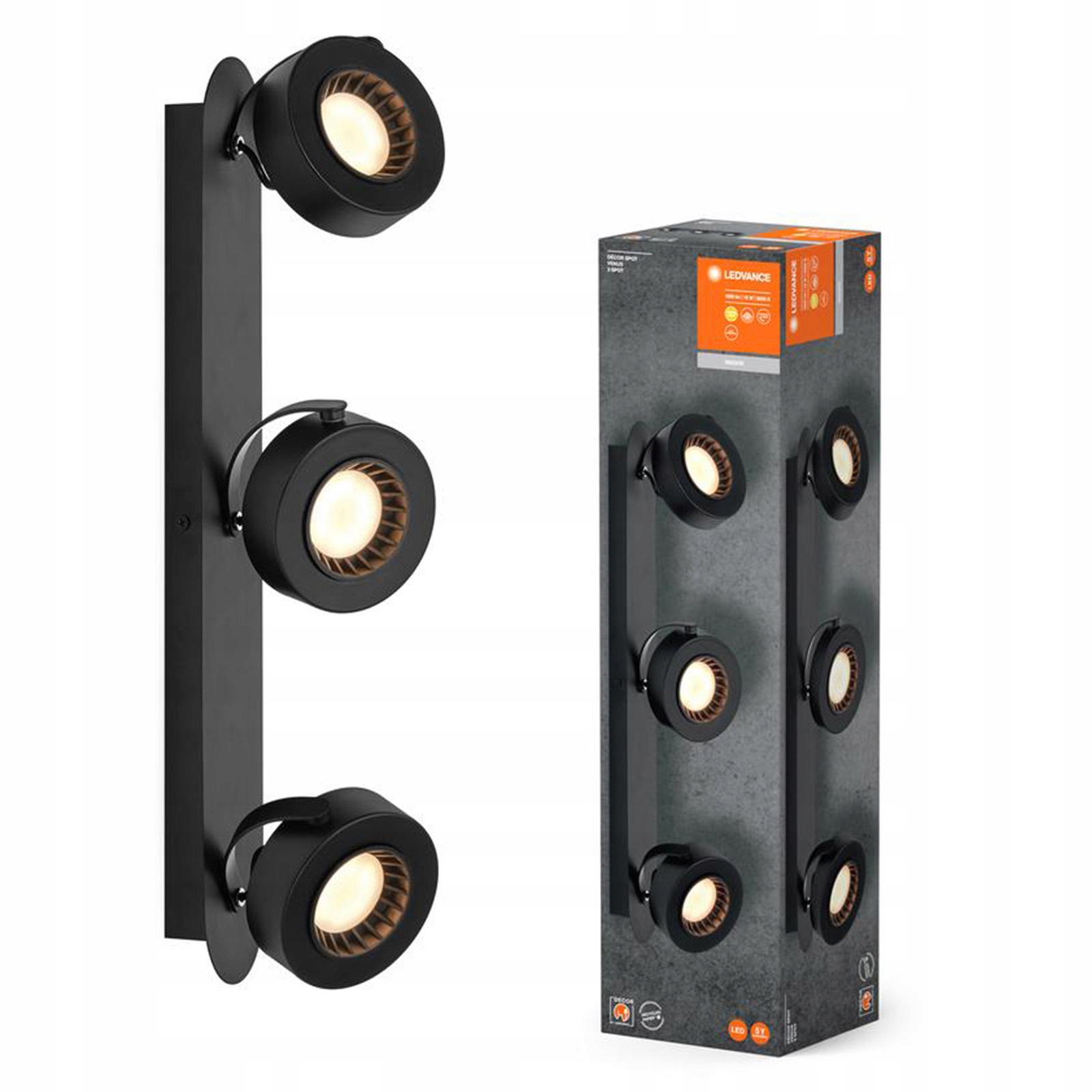 Led nástenná lampa stropná nástenná 16W 650lm Cct Spot