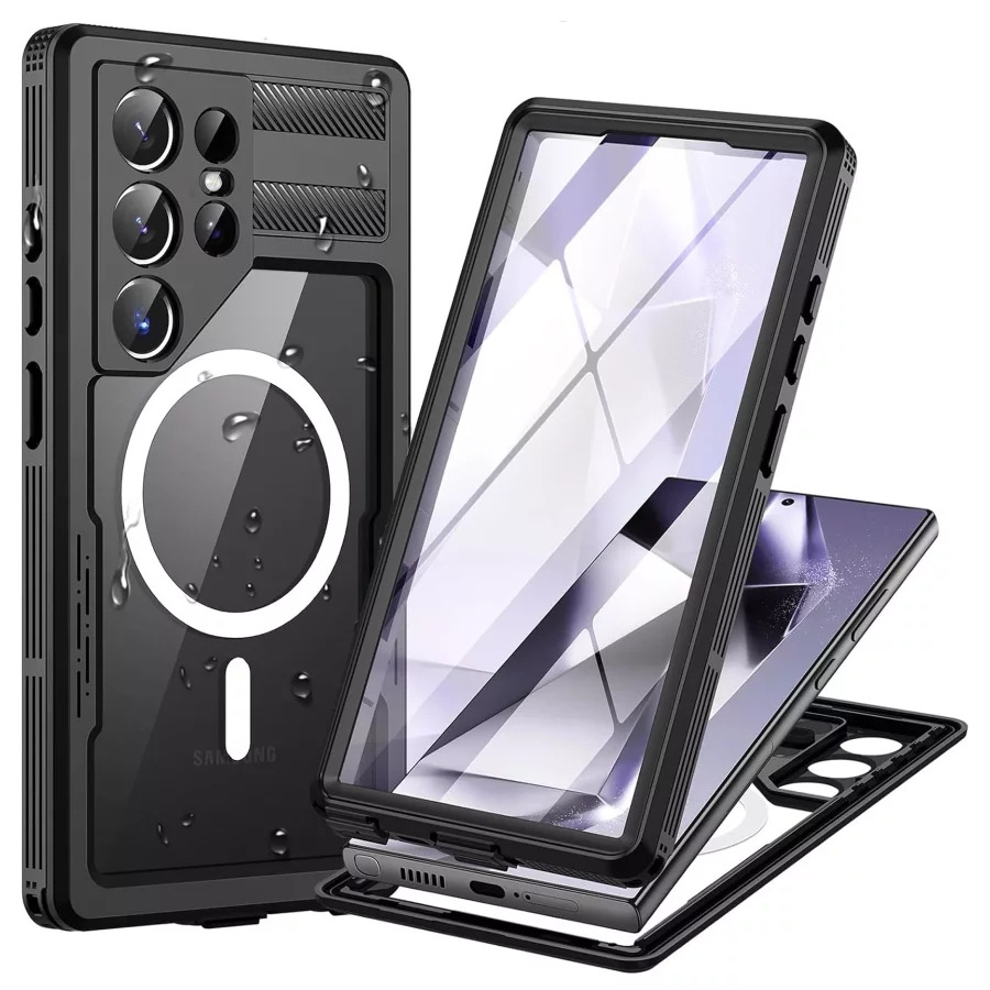 Kryt pancéřové pouzdro vodotěsné IP68 pouzdro pro Samsung Galaxy S24 Ultra