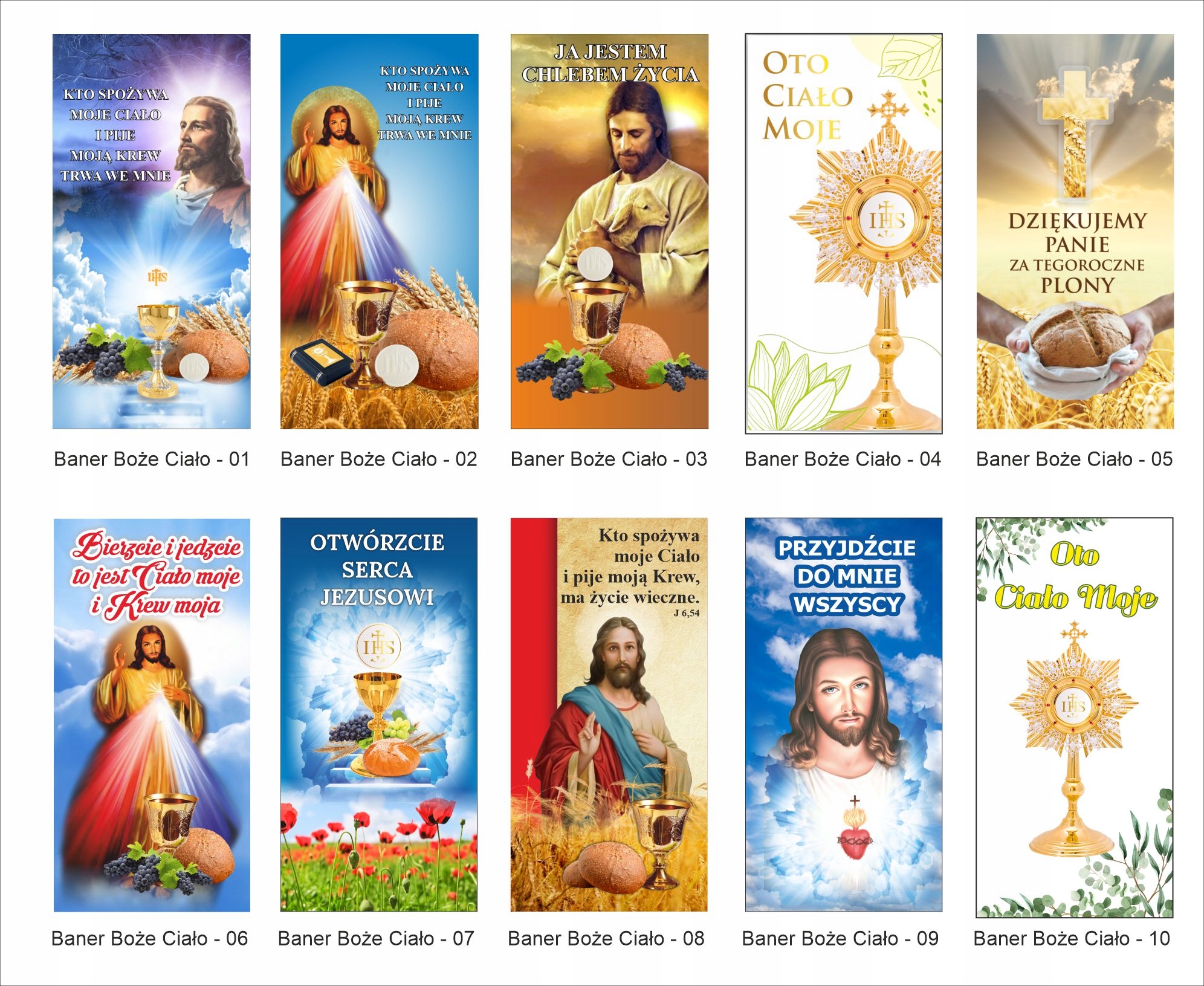 Baner na BOŻE CIAŁO 1x2m Dekoracja Ołtarz plakat Marka Studioflag