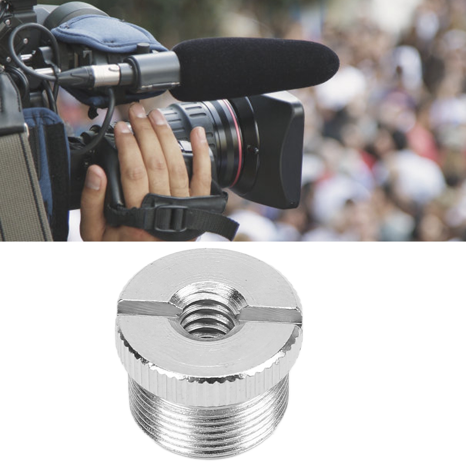 ADAPTER GWINTOWANY DO MIKROFONU STATYWU 1/4'' - 5/8'' CALA PRZEJŚCIÓWKA Stan opakowania oryginalne